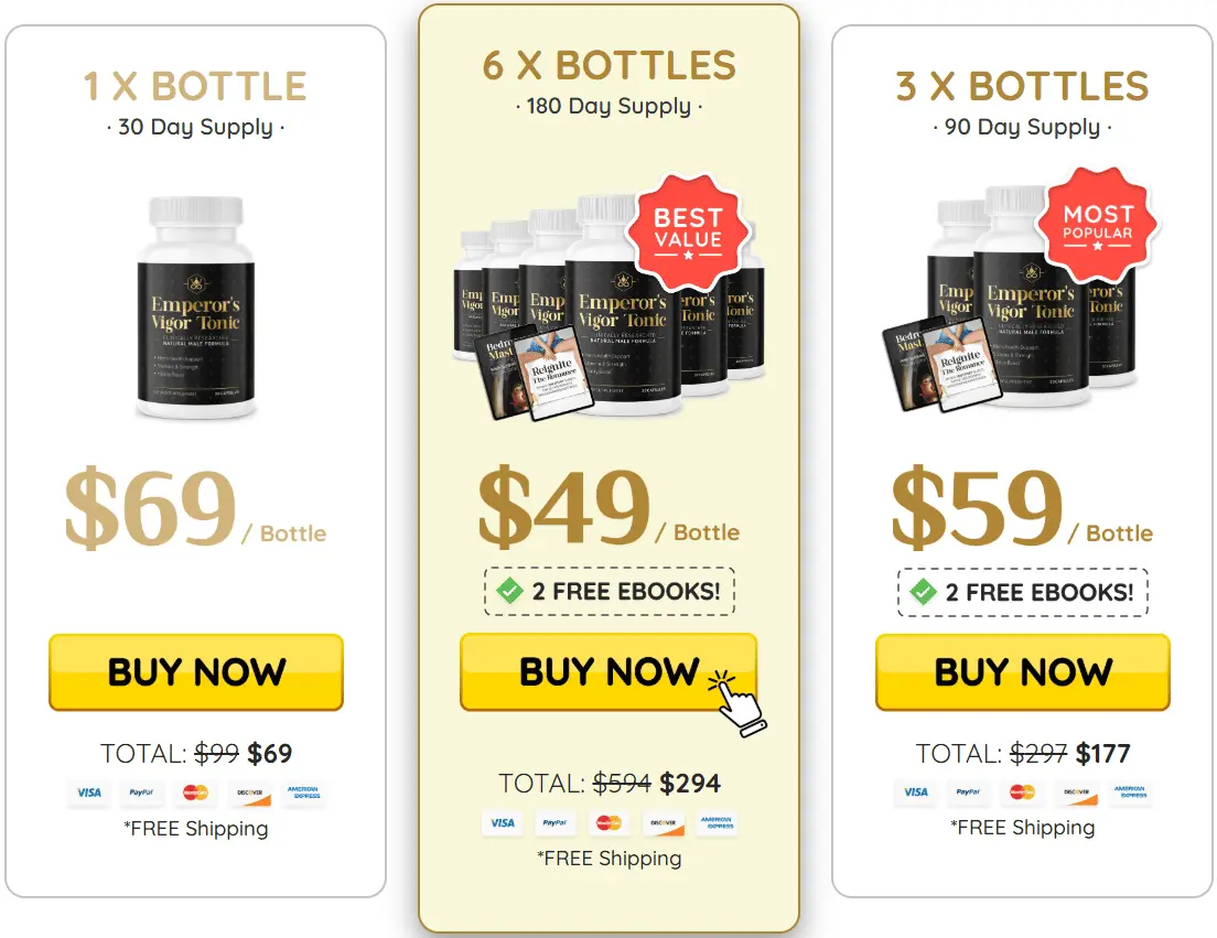 emperors vigor tonic price